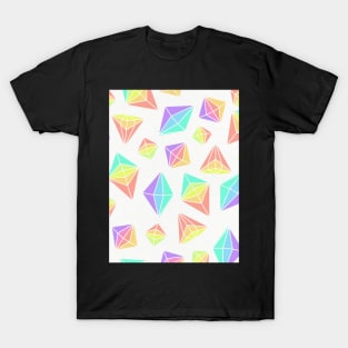 Rainbow Crystals Pattern T-Shirt